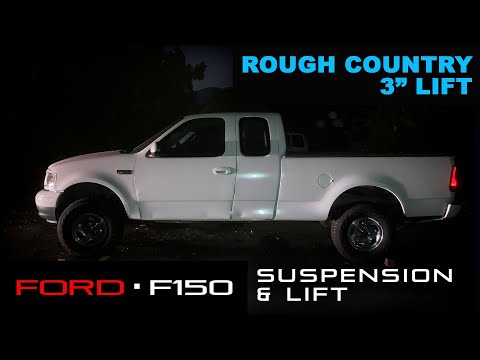 1999 Ford F150 Suspension Replacement and Lift Kit - Rough Country Spindle & Shocks