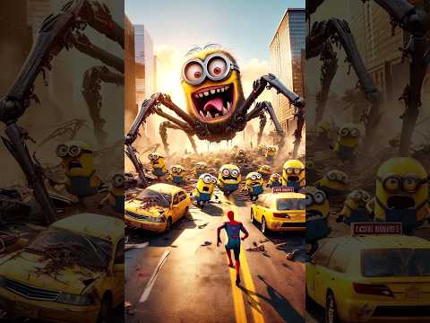 The battle between Mischievous Minions VS Elsa zombie, Hulk,.. Harley Quinn, Annabelle, Spiderman