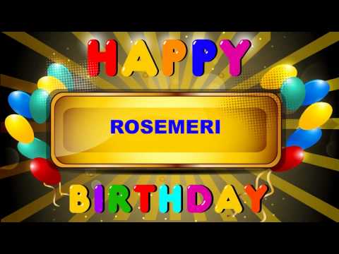 Rosemeri - Card Tarjeta_1170 - Happy Birthday