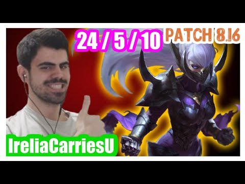 [Partially without sound] IreliaCarriesU | IRELIA vs SINGED | IRELIA Top | IRELIAr | Patch 8.16