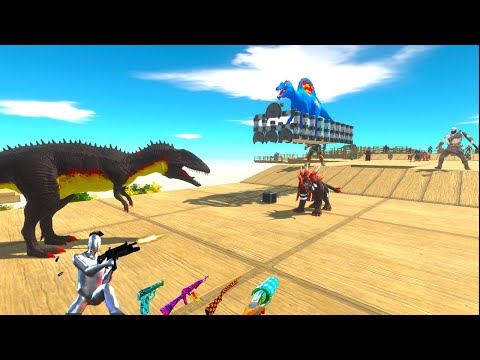 INDORAPTOR + FPS AVATAR RELEASE CARNIVORE DINOSAURS and SAVE his GIRL - ARBS