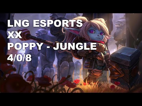 LNG Esports Xx Jungle Poppy vs Graves - KR Master Patch 10.8