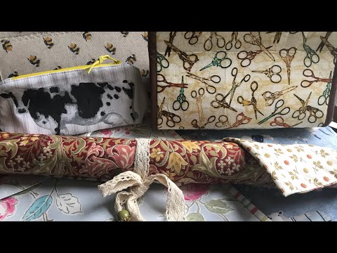 Flosstube #103 - Weeks Dyeworks Linen, project bags, rolls and pouches
