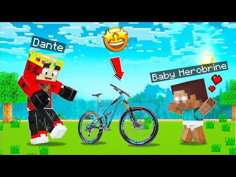 EPIC GIFT: Dante gives baby Herobrine a cycle!
