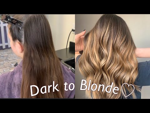 Hand Painted Balayage Ombre! Technique ( Dark to...