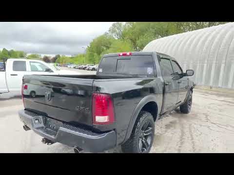 2022 Ram 1500 Classic Warlock 4x4 Crew Cab 5'7" Box in Black for sale at Finch Chrysler Dodge Jeep Ram Ltd in London, ON