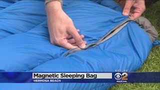 Magnetic Closures Eliminate Zippers In Sleeping Bag