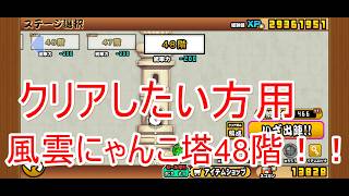 にゃんこ大戦争#58　とりあえずクリアをしたい方用攻略！風雲にゃんこ塔48階！