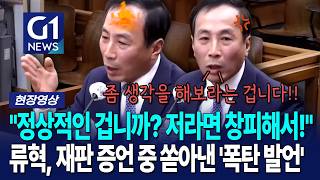 재판 증언 중 쏟아낸 류혁 전 감찰관 
