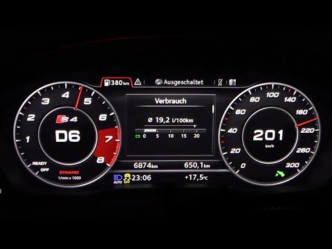 2016 Audi S4 Avant 354 HP 0-100 km/h, 0-100 mph & 0-200 km/h Acceleration