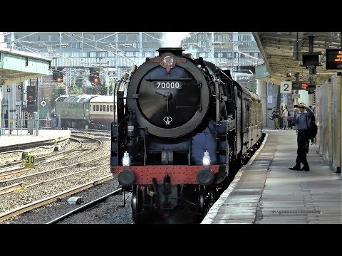 70000 'Britannia' Hauling The Welsh Marches Express At Hereford & Newport - 7/08/19