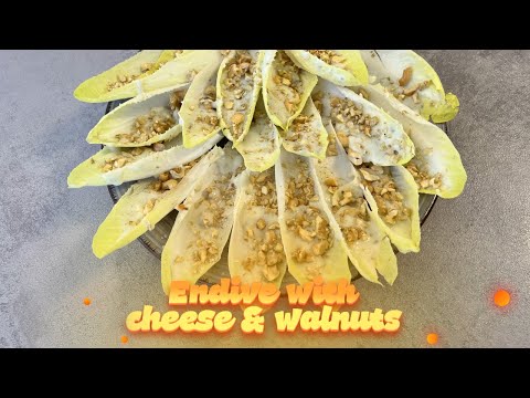 Endive with Blue Cheese & Nuts | Perfect combination of flavours | You MUST to try that salad!