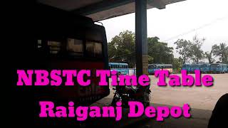 preview picture of video 'NBSTC Time Table on Raiganj Depot,'