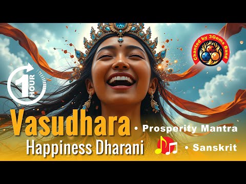 😄 🎵Vasudhara HAPPINESS DHARANI and Prosperity Mantra 1 full Hour Chanted in Sanskrit 🎥🎵