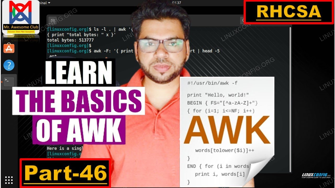 AWK Command in Linux: Efficient Text Processing for Effective Shell Scripting | Part-46 | RHCSA