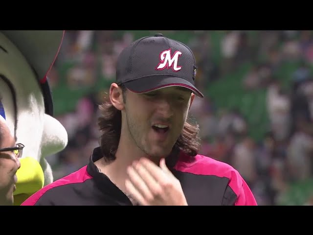 マリーンズ・ボルシンガー投手ヒーローインタビュー 2018/6/30 H-M