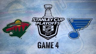 Dubnyk shuts out Blues as Wild avoid elimination