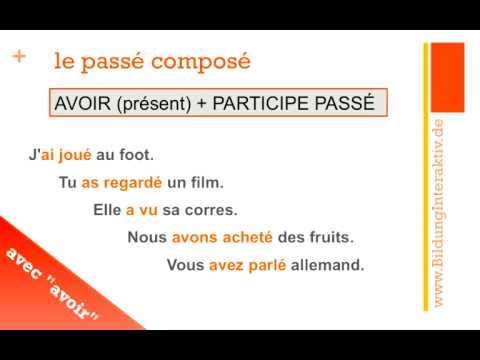 das Passé Composé (Teil 1) mit "avoir"
