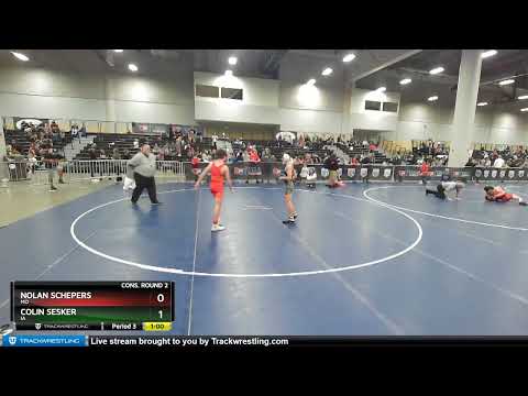 110 Lbs Cons. Round 2 - Nolan Schepers, MO Vs Colin Sesker, IA 5415