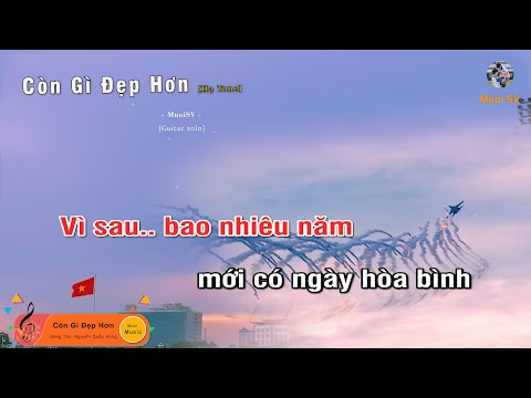 [Hạ Tone] CÒN GÌ ĐẸP HƠN - NGUYỄN HÙNG, MƯA ĐỎ OST (Guitar beat solo karaoke), Muoi Music | Muối SV