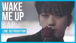 B.A.P - Wake Me Up Line Distribution (Color Coded)