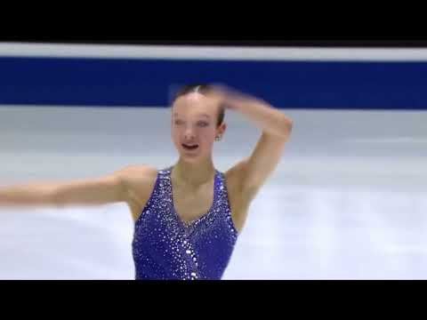 Jogaile Aglinskyte- 2022 Junior World Figure Skating Championships- short program 