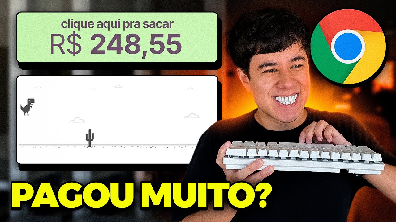 DINO DO CHROME QUE PAGA! TESTEI DURANTE 7 DIAS! DINO CASH FUNCIONA?