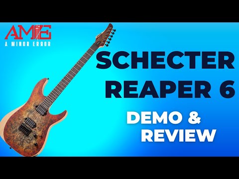 Schecter - Reaper 6 FR (Floyd Rose) Electric Guitar - Inferno Burst Satin Finish Bild 9