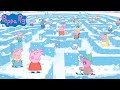 Peppa Pig Builds A Giant Snow Maze For A Winter Games Adventure