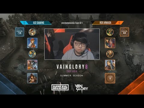 ACE Gaming vs ROX Armada Game 1 Final | Vainglory 8 EA Summer Championship 2017
