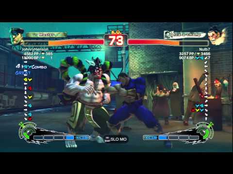 JohnryHenson (M.Bison) Vs Nulb7 (E.Honda) SSF4 AE Ranked Matches - PSN