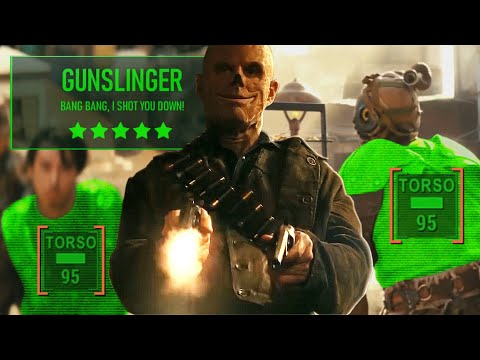 𝙁𝘼𝙇𝙇𝙊𝙐𝙏 show, Ghoul uses GUNSLINGER perks