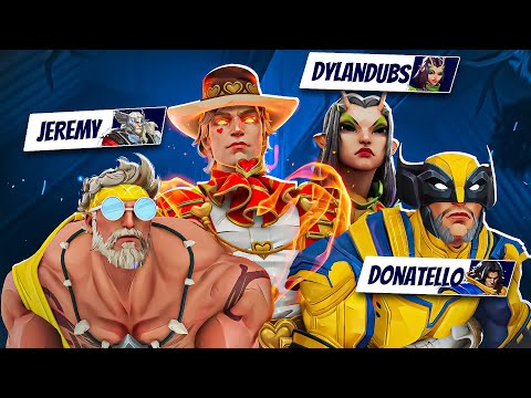 streamers react to me CARRYING a FULL RANK 1 TEAM in TOP 500