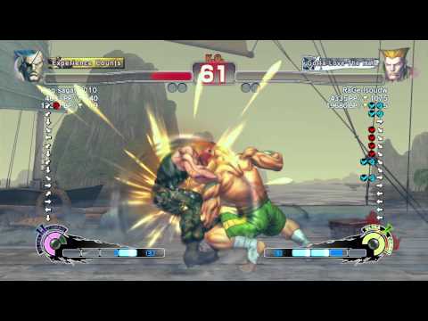 SSFIVAE~ Sagat (king sagat 2010) vs.  Guile (RaGe Isoudw) HD