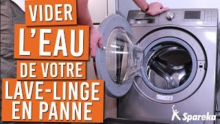 Vider l\'eau d\'une machine à laver