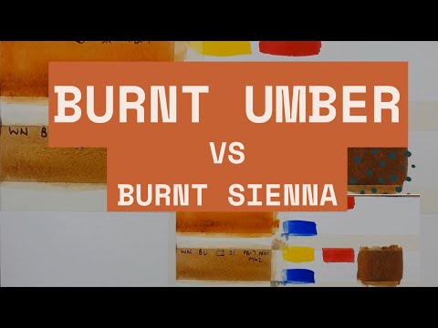 Burnt Umber vs Burnt Sienna + how to mix Burnt Umber