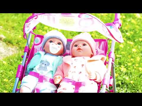 BiBi Accessories - Blue Doll Twin Stroller - Blue - Up To 20 Inch Bibi  Stroller - Doll Stroller - Cloth - Bibi Doll
