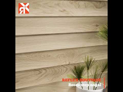 Carrelage mur Décor Bosco step nogal