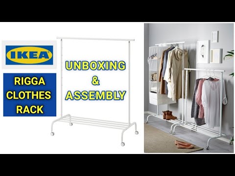 How to Assemble IKEA RIGGA CLOTHES RACK Stand | Ikea Assembly Video | IKEA Mumbai | DIY Furniture