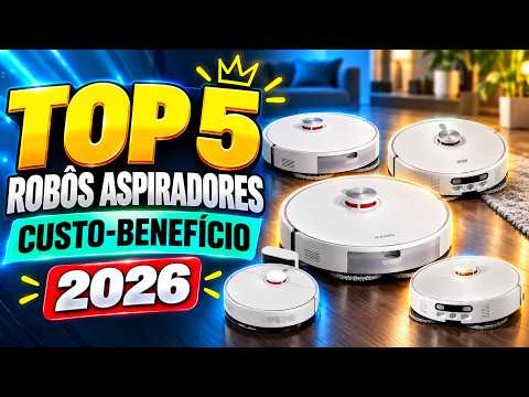 🔥5 MELHORES ROBÔS ASPIRADORES 2026 | Os Que REALMENTE Valem a Pena!