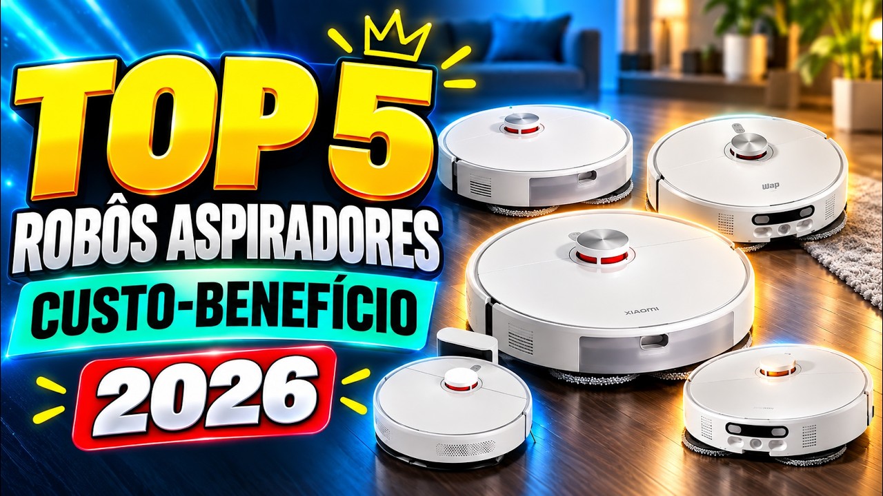 🔥5 MELHORES ROBÔS ASPIRADORES 2026 | Os Que REALMENTE Valem a Pena!
