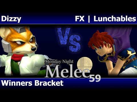 MNM 59 Melee - Dizzy (Fox) vs FX | Lunchables (Roy, Marth) - Winners Bracket