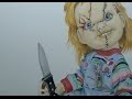 Draw Halloween Characters Chucky CHILD S PLAY