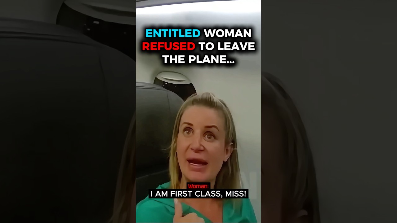 Entitled Woman REFUSES to Leave Plane… Gets Arrested