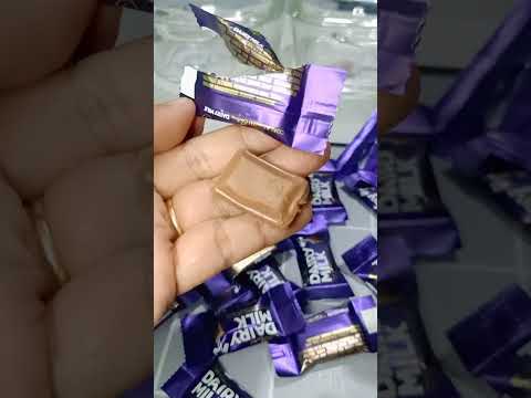 ASMR. Unboxing. CADBURY DAIRY MILK mini bites #satisfying #shorts #chocolate