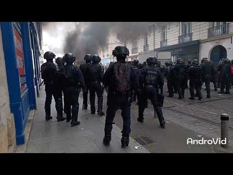 A Bordeaux Manifestation contre la réforme des retraites le 23 mars 2023