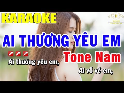Karaoke Ai Thương Yêu Em Tone Nam Nhạc Sống | Trọng Hiếu