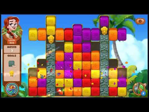 Lost Island Blast Adventure Level 221 - NO BOOSTERS 🏝️ | SKILLGAMING ✔️