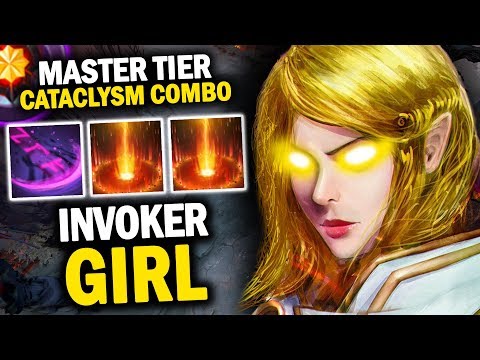 INCREDIBLE GAMEPLAY BY INVOKER GIRL | EPIC CATACLYSM COMBO 21 KILLS - DOTA 2 INVOKER