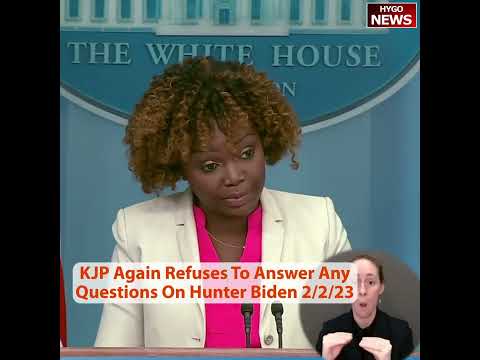 KJP Again Refuses To Answer Any Questions On Hunter Biden’s laptop DOJ probe Into Giuliani